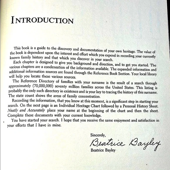 Vintage Genealogy Book | The Family Heritage Book (1979) | Hardcover - Picture 4 of 10